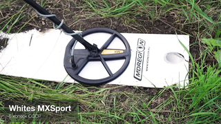 WHITE'S MX Sport - Тест на глубину обнаружения цели в грунте