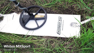 WHITE'S MX Sport - Тест на глубину обнаружения цели в грунте