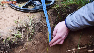 MINELAB EQUINOX - Тест на глубину обнаружения