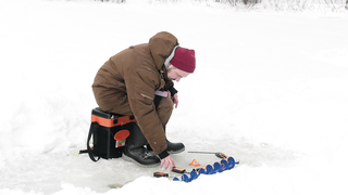 Зимняя рыбалка с эхолотами Практик.
